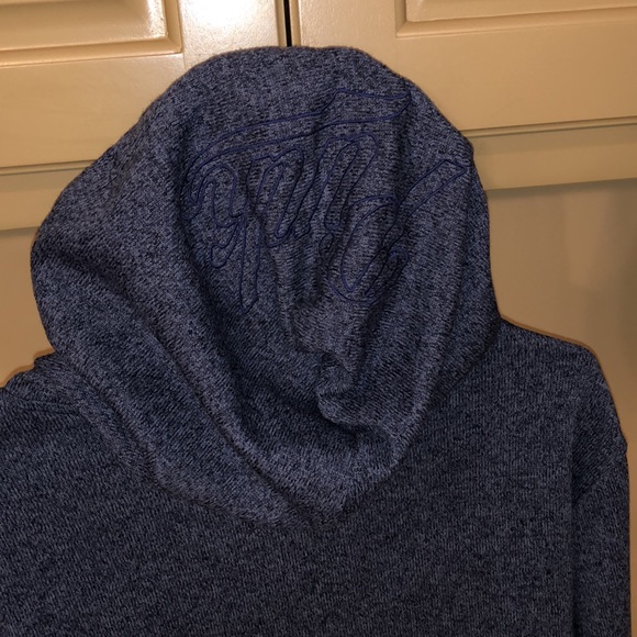 PINK Navy cozy cropped VS hoodie with drawstrings - Picture 9 of 9